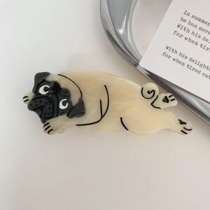 NEW Dog Pug Animal Hair Clip Claw